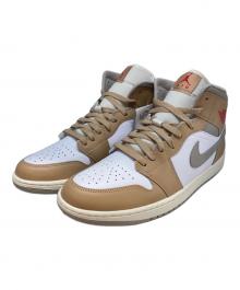 NIKE（ナイキ）の古着「Air Jordan 1 Mid」｜ベージュ×グレー