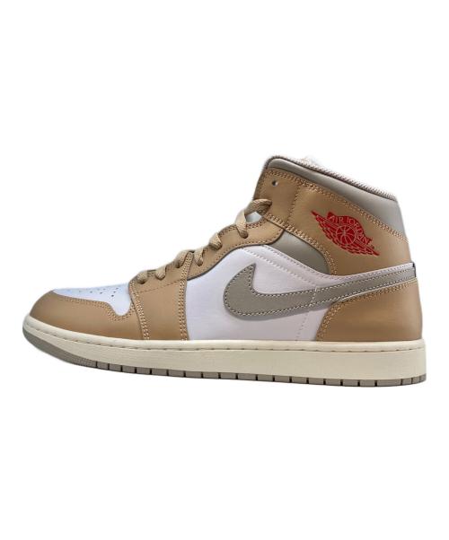 NIKE（ナイキ）NIKE (ナイキ) Air Jordan 1 Mid ベージュ×グレー サイズ:29.5cm 未使用品の古着・服飾アイテム