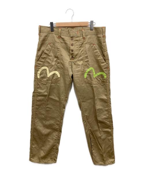 EVISU（エヴィス）EVISU (エヴィス) 9055シンチバックベイカーパンツ ベージュ サイズ:SIZE 91cm (W36)の古着・服飾アイテム