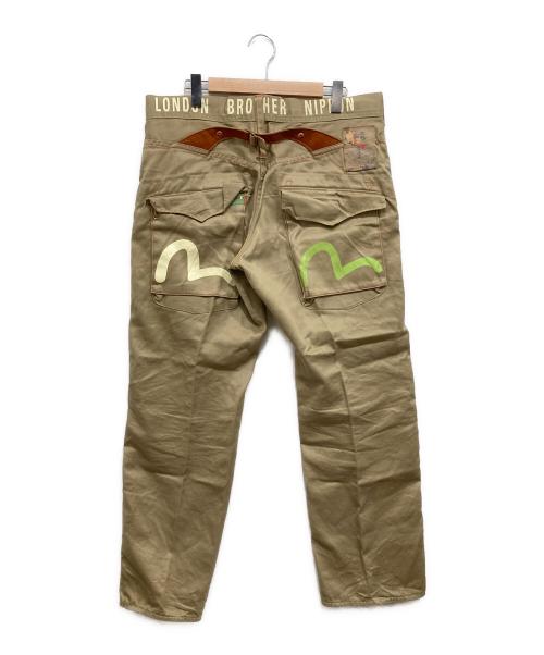 EVISU（エヴィス）EVISU (エヴィス) 9055シンチバックベイカーパンツ ベージュ サイズ:SIZE 91cm (W36)の古着・服飾アイテム