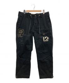 POLO RALPH LAUREN（ポロ・ラルフローレン）の古着「ワッペンカーゴパンツ」｜ネイビー