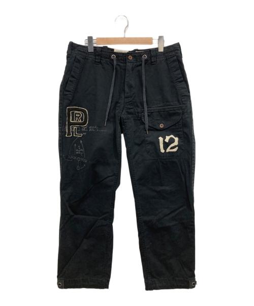 POLO RALPH LAUREN（ポロ・ラルフローレン）POLO RALPH LAUREN (ポロ・ラルフローレン) ワッペンカーゴパンツ ネイビー サイズ:SIZE91cm(W36)の古着・服飾アイテム