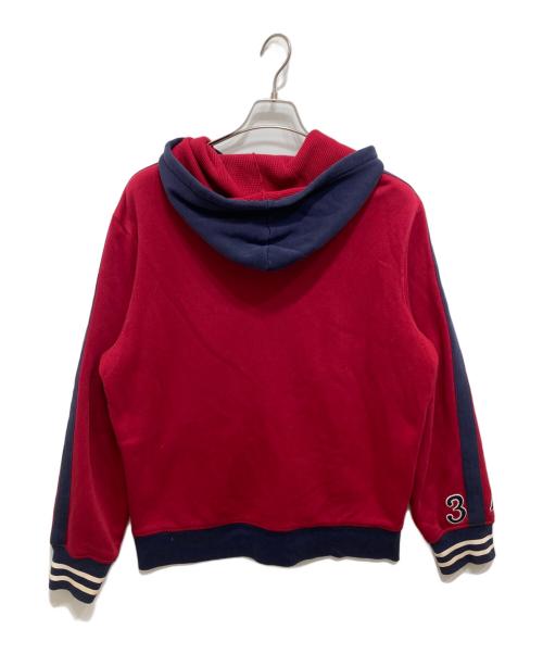 POLO RALPH LAUREN（ポロ・ラルフローレン）POLO RALPH LAUREN (ポロ・ラルフローレン) ダブルフェイスジップパーカー レッド サイズ:LLの古着・服飾アイテム