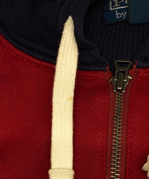 POLO RALPH LAUREN（ポロ・ラルフローレン）POLO RALPH LAUREN (ポロ・ラルフローレン) ダブルフェイスジップパーカー レッド サイズ:LLの古着・服飾アイテム