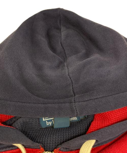 POLO RALPH LAUREN（ポロ・ラルフローレン）POLO RALPH LAUREN (ポロ・ラルフローレン) ダブルフェイスジップパーカー レッド サイズ:LLの古着・服飾アイテム
