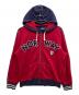 POLO RALPH LAUREN（ポロ・ラルフローレン）の古着「ダブルフェイスジップパーカー」｜レッド