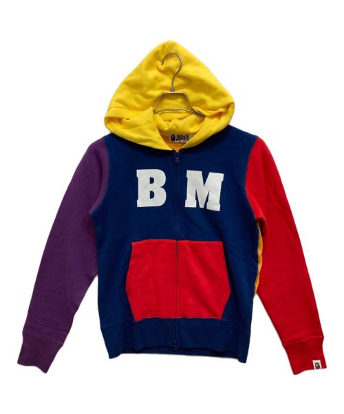 A BATHING APE（アベイシングエイプ）A BATHING APE (アベイシングエイプ) Hooded Sweatshirt Hoodie MILO ネイビー サイズ:Sの古着・服飾アイテム
