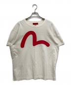 YAMANEヤマネ）の古着「プリントTシャツ」｜ホワイト