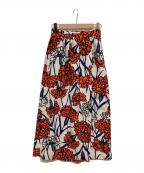 miciミチ）の古着「フラワーラップスカート」｜ホワイト