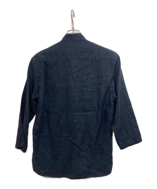 Massimo d'Augusto（マッシモダウグスト）Massimo d'Augusto (マッシモダウグスト) リネンシャツ ネイビー サイズ:Lの古着・服飾アイテム