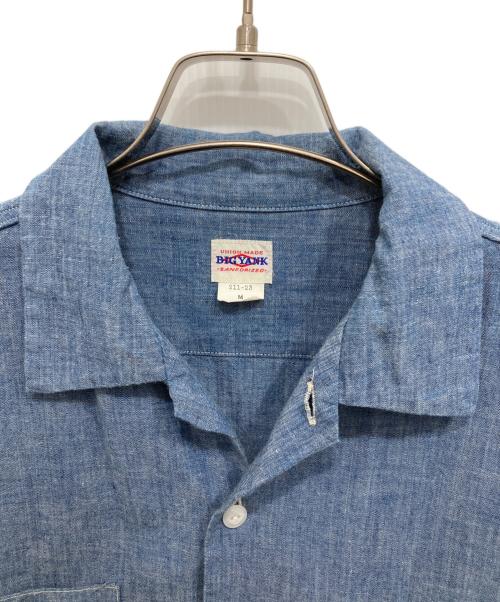 BIG YANK（ビッグヤンク）BIG YANK (ビッグヤンク) 半袖シャンブレーワークシャツ スカイブルー サイズ:Mの古着・服飾アイテム