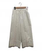 ENFOLDエンフォルド）の古着「CROPPED WIDE-TROUSERS」｜ホワイト