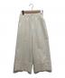 ENFOLD（エンフォルド）の古着「CROPPED WIDE-TROUSERS」｜ホワイト