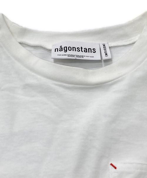 nagonstans（ナゴンスタンス）nagonstans (ナゴンスタンス) drawstring balloon t-shirt ホワイト サイズ:Mの古着・服飾アイテム