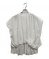ENFOLD (エンフォルド) WAVE SHIRRING BLOUSE ホワイト サイズ:SIZE38：5000円