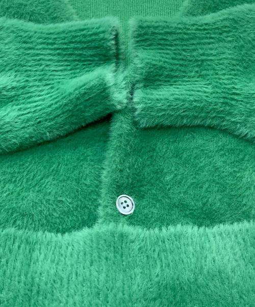 stussy（ステューシー）stussy (ステューシー) SHAGGY Cardigan/ニットカーディガン グリーン サイズ:Mの古着・服飾アイテム