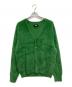 stussy（ステューシー）の古着「SHAGGY Cardigan/ニットカーディガン」｜グリーン