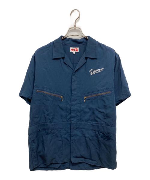 carservice（カーサービス）carservice (カーサービス) オープンカラーシャツ ネイビー サイズ:SIZE1の古着・服飾アイテム
