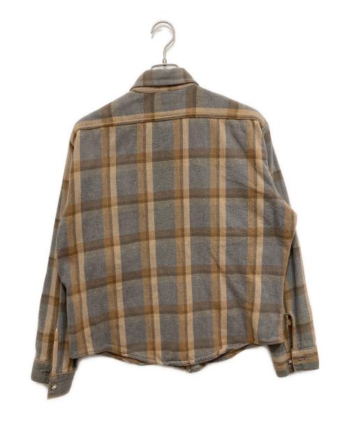 FIVE BROTHER（ファイブブラザー）FIVE BROTHER (ファイブブラザー) ネルシャツ ブラウン サイズ:Lの古着・服飾アイテム