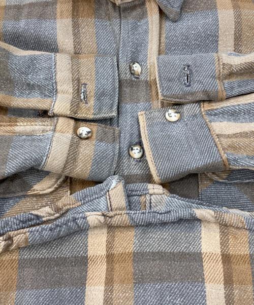 FIVE BROTHER（ファイブブラザー）FIVE BROTHER (ファイブブラザー) ネルシャツ ブラウン サイズ:Lの古着・服飾アイテム