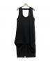 ENFOLD（エンフォルド）の古着「ENFOLD CURVE-DRAPE DRESS」｜ブラック