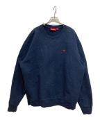 SUPREMEシュプリーム）の古着「Small Box Crewneck/スモールボックスロゴスウェット」｜ネイビー