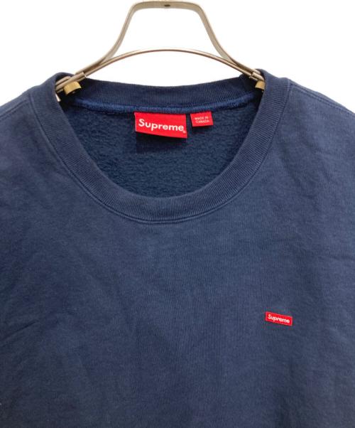SUPREME（シュプリーム）Supreme (シュプリーム) Small Box Crewneck/スモールボックスロゴスウェット ネイビー サイズ:XLの古着・服飾アイテム