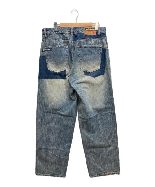 pellepelle（ペレペレ）pellepelle (ペレペレ) バギージーンズ インディゴ サイズ:SIZE91cm(W36)の古着・服飾アイテム