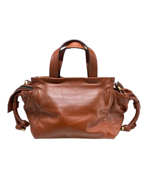 MARC JACOBS（マークジェイコブス）MARC JACOBS (マークジェイコブス) タイドアップズモールトート 2WAYバッグ ブラウンの古着・服飾アイテム