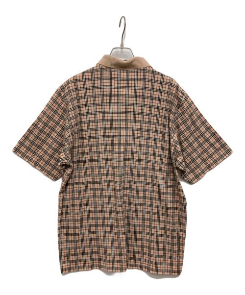 BURBERRY LONDON（バーバリーロンドン）BURBERRY LONDON (バーバリーロンドン) ノヴァチェックポロシャツ ベージュ サイズ:Lの古着・服飾アイテム