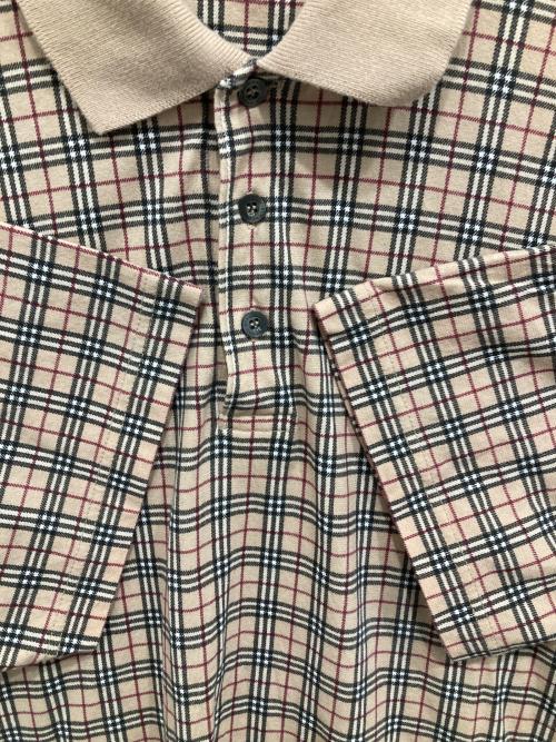 BURBERRY LONDON（バーバリーロンドン）BURBERRY LONDON (バーバリーロンドン) ノヴァチェックポロシャツ ベージュ サイズ:Lの古着・服飾アイテム