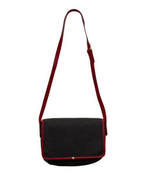 Yves Saint Laurent（イヴサンローラン）Yves Saint Laurent (イヴサンローラン) ショルダーバッグ レッド×ブラックの古着・服飾アイテム