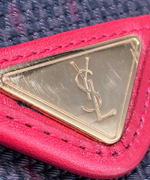 Yves Saint Laurent（イヴサンローラン）Yves Saint Laurent (イヴサンローラン) ショルダーバッグ レッド×ブラックの古着・服飾アイテム