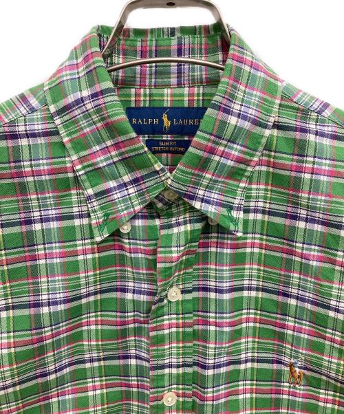 RALPH LAUREN（ラルフローレン）RALPH LAUREN (ラルフローレン) チェックシャツ グリーン サイズ:Sの古着・服飾アイテム
