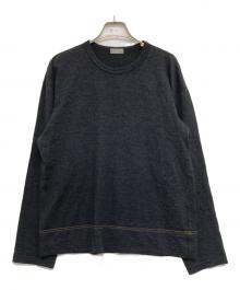 COMME des GARCONS HOMME（コムデギャルソン オム）の古着「00’sウール長袖カットソー」｜ブラック