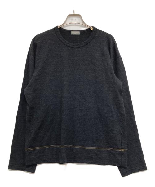 COMME des GARCONS HOMME（コムデギャルソン オム）COMME des GARCONS HOMME (コムデギャルソン オム) 00’sウール長袖カットソー ブラック サイズ:表記なしの古着・服飾アイテム