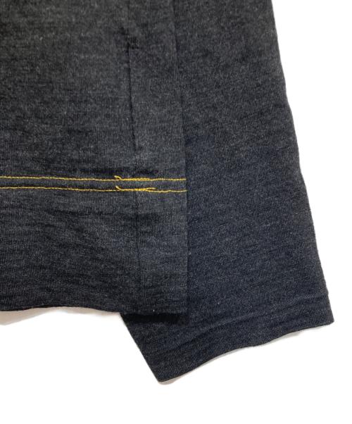 COMME des GARCONS HOMME（コムデギャルソン オム）COMME des GARCONS HOMME (コムデギャルソン オム) 00’sウール長袖カットソー ブラック サイズ:表記なしの古着・服飾アイテム