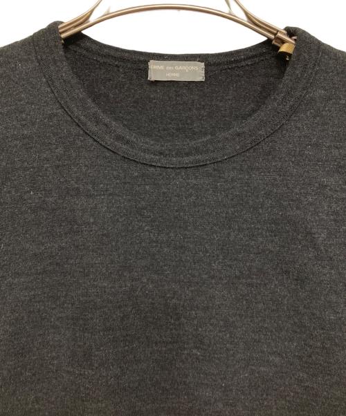 COMME des GARCONS HOMME（コムデギャルソン オム）COMME des GARCONS HOMME (コムデギャルソン オム) 00’sウール長袖カットソー ブラック サイズ:表記なしの古着・服飾アイテム