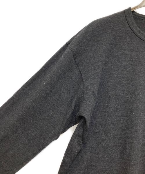 COMME des GARCONS HOMME（コムデギャルソン オム）COMME des GARCONS HOMME (コムデギャルソン オム) 00’sウール長袖カットソー ブラック サイズ:表記なしの古着・服飾アイテム