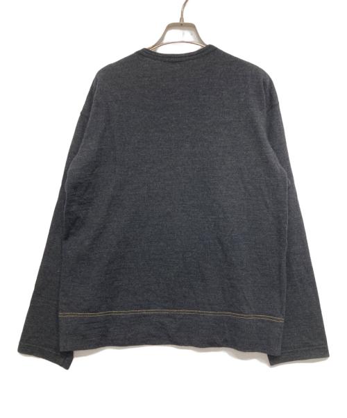 COMME des GARCONS HOMME（コムデギャルソン オム）COMME des GARCONS HOMME (コムデギャルソン オム) 00’sウール長袖カットソー ブラック サイズ:表記なしの古着・服飾アイテム