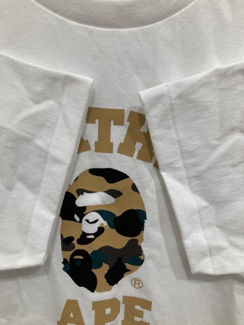 A BATHING APE（アベイシングエイプ）A BATHING APE (アベイシングエイプ) プリントTシャツ ホワイト サイズ:L 未使用品の古着・服飾アイテム