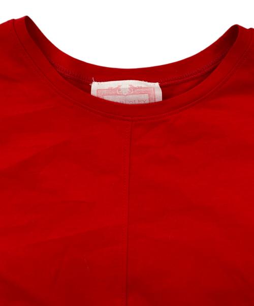 BEARDSLEY（ビアズリー）BEARDSLEY (ビアズリー) シンプルカットフレアワンピース レッド サイズ:1 未使用品の古着・服飾アイテム
