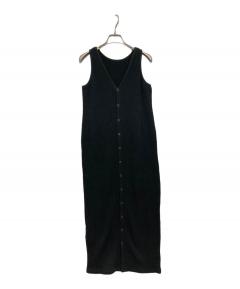 中古・古着通販】Y's (ワイズ) ノースリーブワンピース ブラック