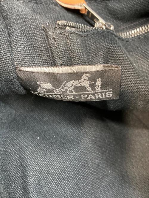 HERMES（エルメス）HERMES (エルメス) フールトゥPM/キャンバストートバッグ ブラックの古着・服飾アイテム
