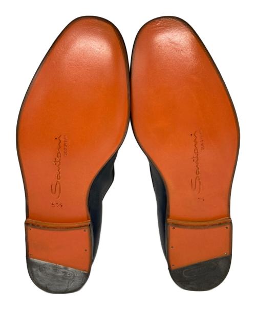 Santoni（サントーニ）Santoni (サントーニ) タッセルローファー ネイビー サイズ:24.5cmの古着・服飾アイテム