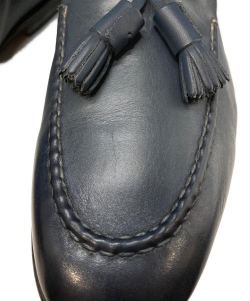 Santoni（サントーニ）Santoni (サントーニ) タッセルローファー ネイビー サイズ:24.5cmの古着・服飾アイテム