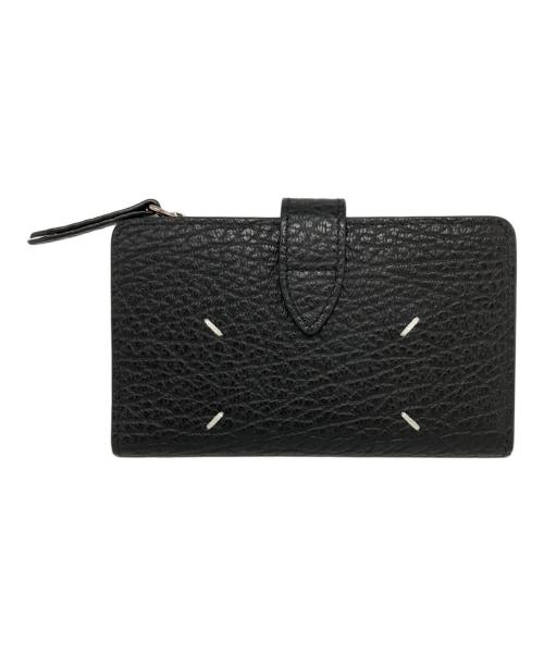 Maison Margiela11（メゾンマルジェラ11）Maison Margiela11 (メゾンマルジェラ11) 4ステッチジップウォレット ブラックの古着・服飾アイテム