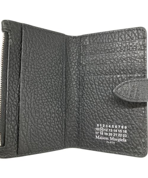 Maison Margiela11（メゾンマルジェラ11）Maison Margiela11 (メゾンマルジェラ11) 4ステッチジップウォレット ブラックの古着・服飾アイテム