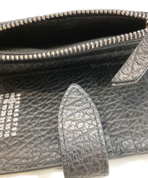 Maison Margiela11（メゾンマルジェラ11）Maison Margiela11 (メゾンマルジェラ11) 4ステッチジップウォレット ブラックの古着・服飾アイテム