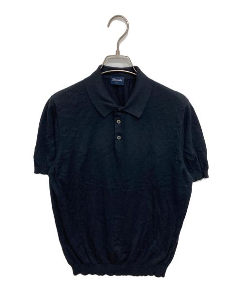 Drumohr（ドルモア）Drumohr (ドルモア) コットンニットポロシャツ ネイビー サイズ:48の古着・服飾アイテム